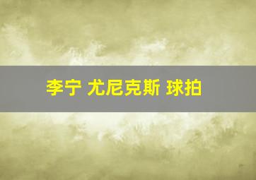 李宁 尤尼克斯 球拍